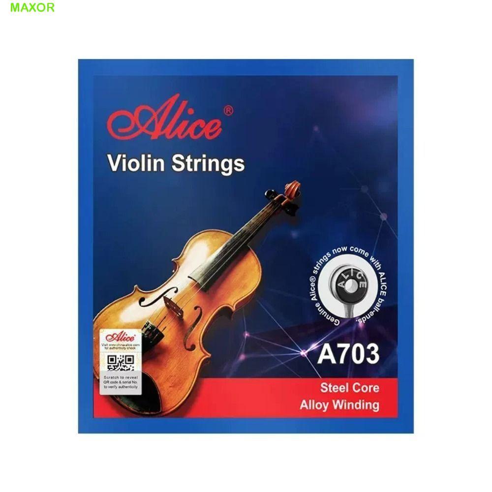 MAXOR Alice Strings, 4 / 4 3 / 4 1 / 2 1 / 4 1 / 8 E A D G Strings A703 Violin Strings, Nhạc cụ thay