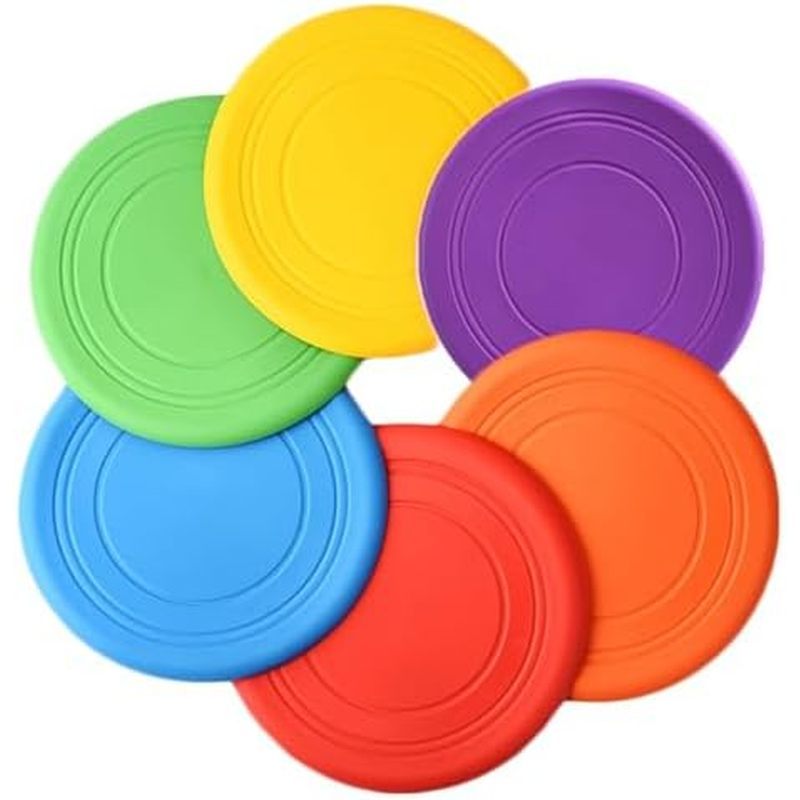 Kids Flying Disc Toy Outdoor Playing Lawn Game Disk Flyer for Kindergarten Teaching Soft Silicone Co