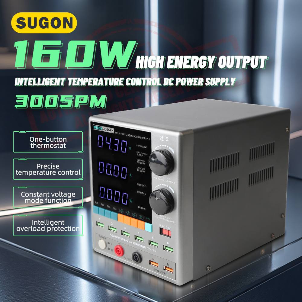Máy cấp nguồn Sugon 3005PM DC 30V/5A (bản mới 2026)