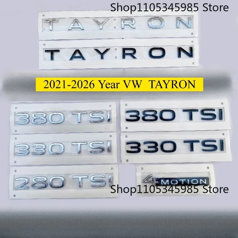 Nhãn dán logo chữ ABS cho ô tô 4Motion, gắn vào phía sau xe, cho VW TAYRON 4MOTION, năm 2021-2026, m