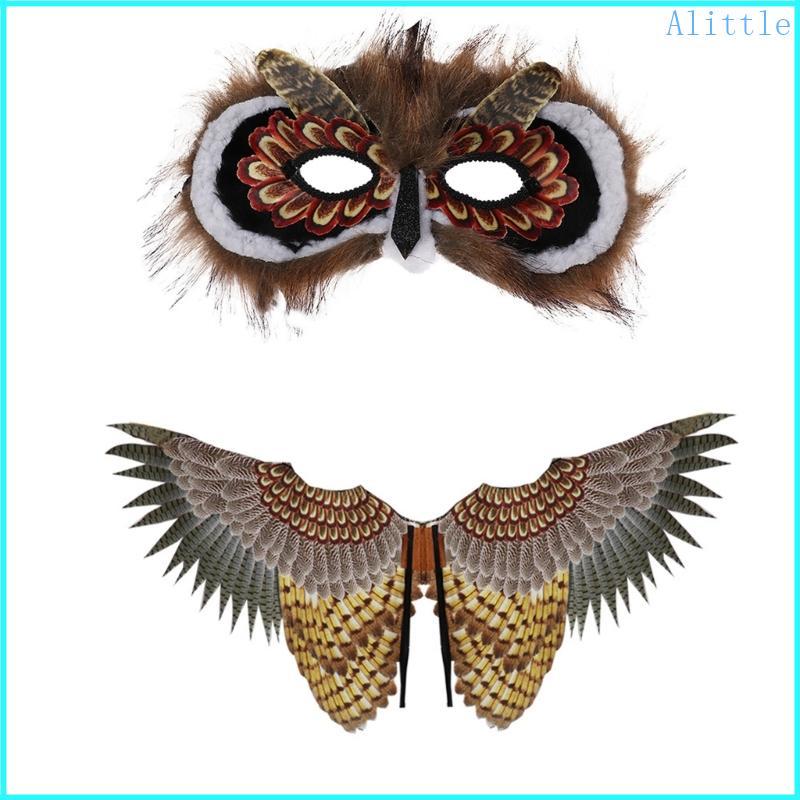 Alia Halloween Cú Động Vật Cosplay-Dress Up Wings Owl Wings Cánh Chim Mẫu Giáo Hiệu Suất-Mùa Cho Trẻ