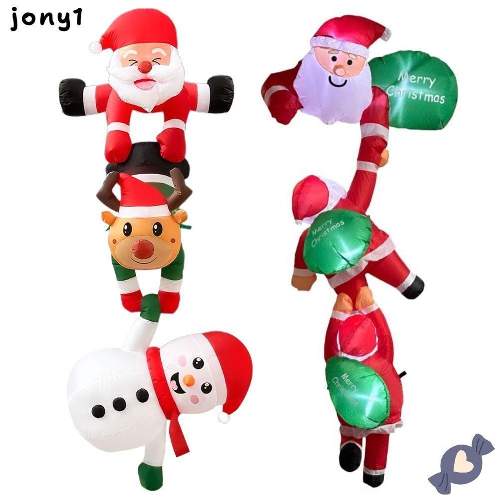 THUY Giáng Sinh Búp Bê Bơm Hơi, Đèn LED Giáng Sinh Bơm Hơi Trang Trí, Đồ Chơi Ngoài Trời DIY Đồ Chơi