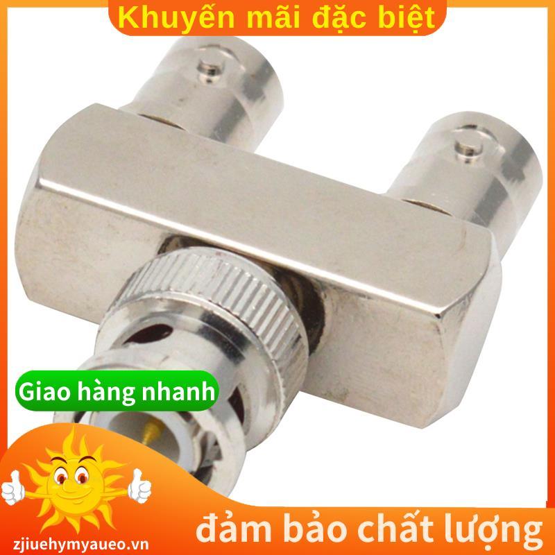 Đầu nối đồng nguyên chất BNC Ba chiều Một nam sang hai nữ BNC loại Y BNC Nam sang Nữ BNC-JKK Adapter