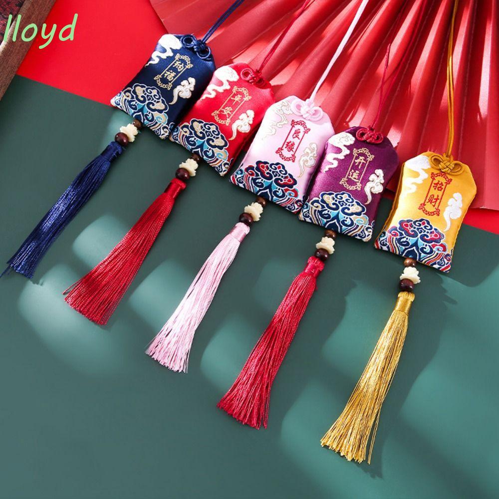 LLOYD Thuyền Rồng Lễ Hội Gói, Lời Chúc Tốt Nhất Vintage Bảo Vệ Túi Thơm, Thêu Di Động Treo An Toàn T