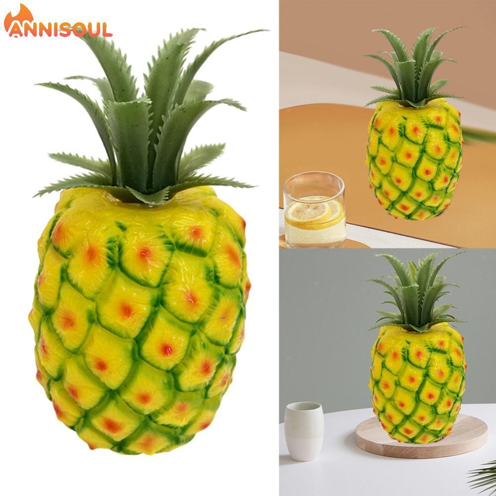 [NISO]Artificial Pineapple Figurine Nature-inspired Decor Realistic Shape Home Decor