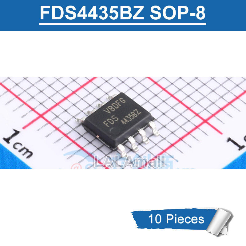 10 chiếc FDS4435BZ SOP8 FDS 4435BZ 4435 BZ 44358Z SOP-8 SMD -30V / -8.8A P-Channel MOSFET IC mới