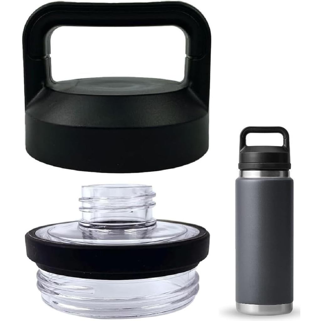 Thay thế cho YETI Nắp Chug Cap Rambler Chai, Vít Top Nắp Thay Thế Phù Hợp Cho 18oz / 26oz / 36oz / 6