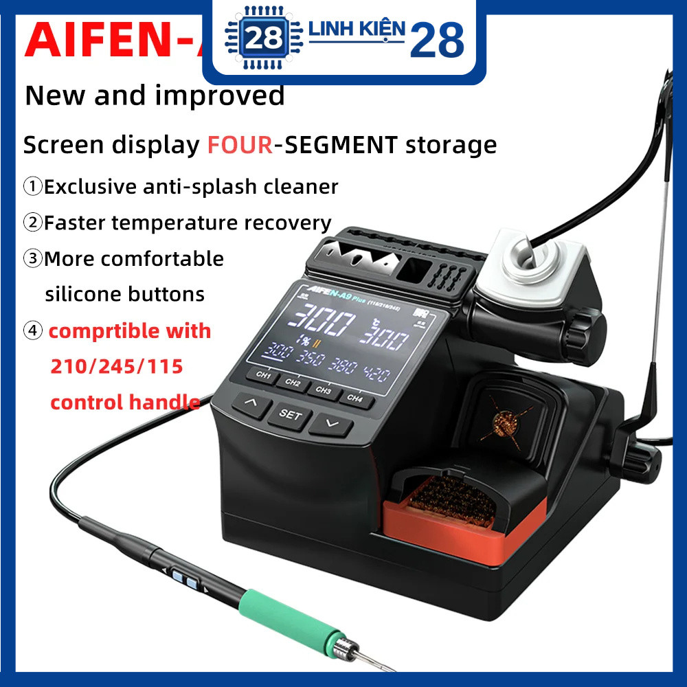 Máy hàn Aifen A9 Plus/ A9 Pro tay hàn mũi C210/ C245/ C115. linhkien_28