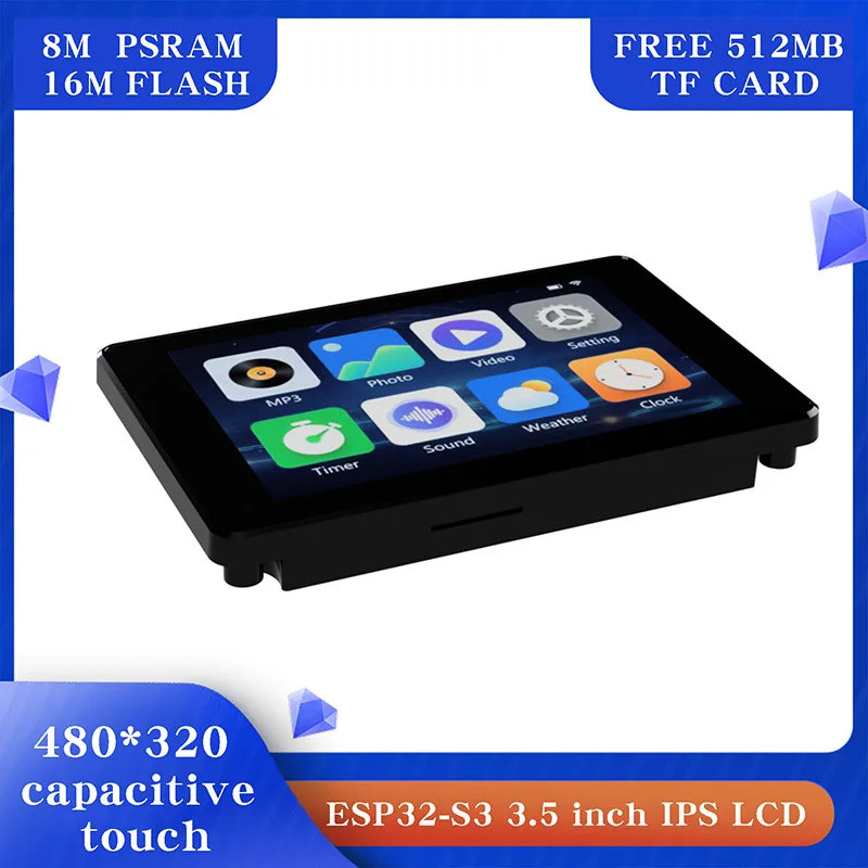 Mô-đun IPS cảm ứng điện dung 3,5 inch ESP32-S3 8M PSRAM 16M FLASH Arduino LVGL phát triển 320 * 480