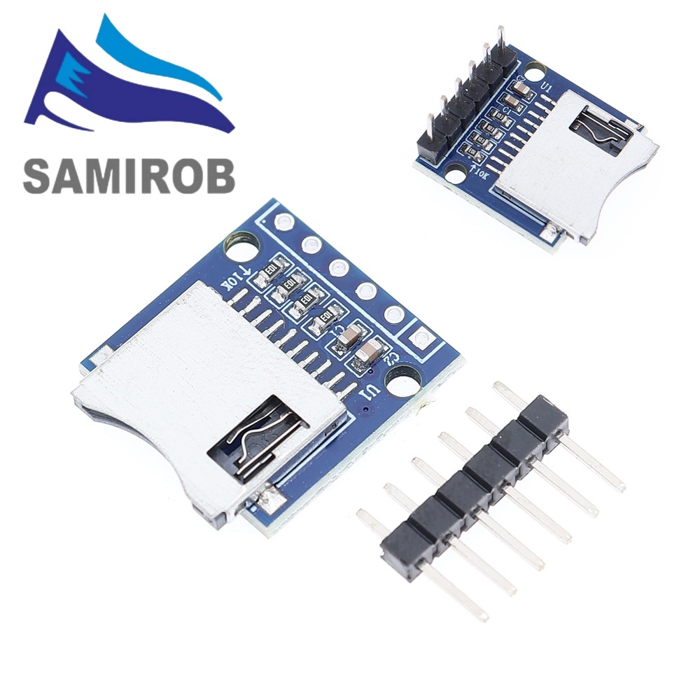 Bảng mở rộng lưu trữ Micro SD Mini Micro SD TF Card Memory Shield Module có chân cho Arduino ARM AVR
