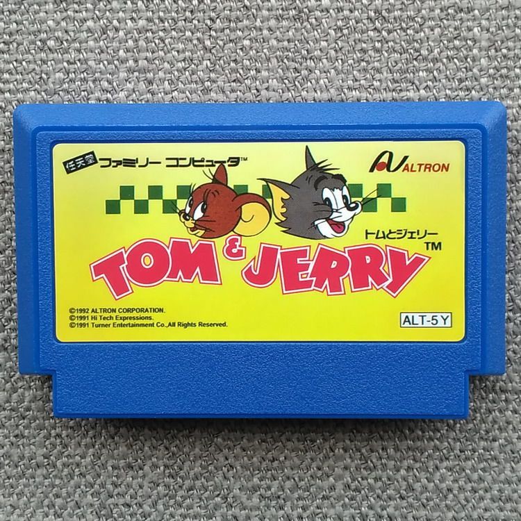 [Thẻ trò chơi có sẵn] Thẻ trò chơi bảng điều khiển màu trắng đỏ FC < Tom và Jerry > Tom & Jerry Tom 