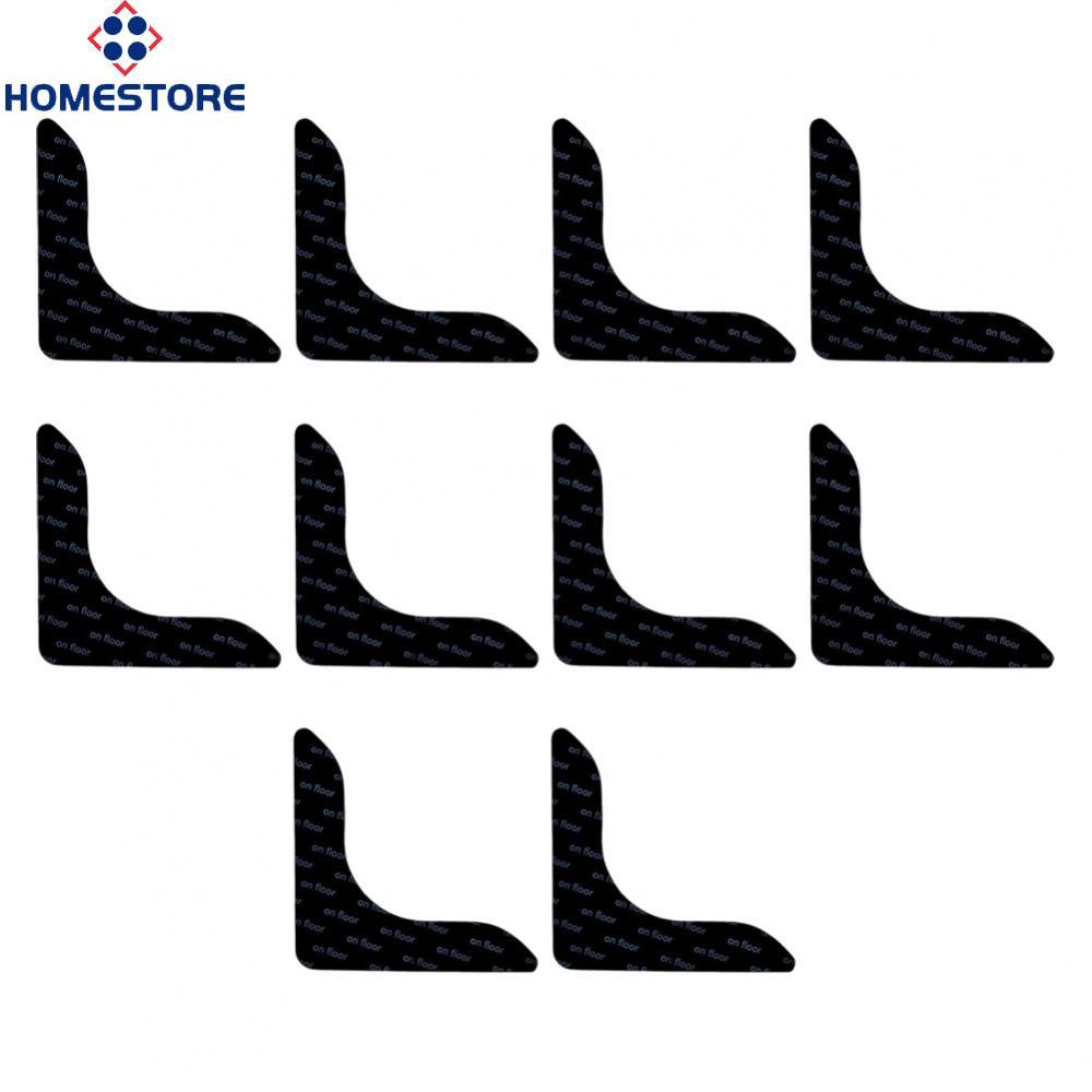 [Homestore]Washable Carpet Anti Slip Stickers for Rugs on Hard Floors Set of 10 PU Material