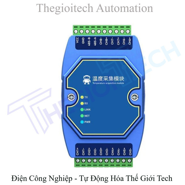 EBYTE ME31-XDXX0800-485, XEXX0800 Module đo nhiệt độ RTD PT100, Can nhiêt K- type 8 kênh, ngõ RS485 