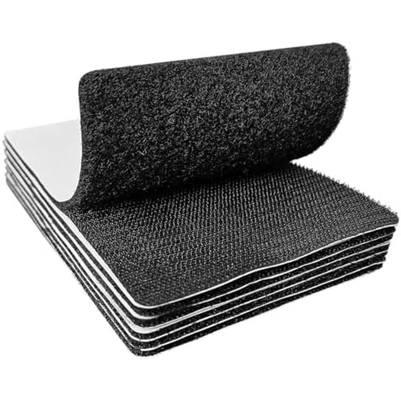 4x6 inch Hook and Loop Strips with Adhesive, Nylon Heavy Duty Hook and Loop Tape, Excellent Grip, No