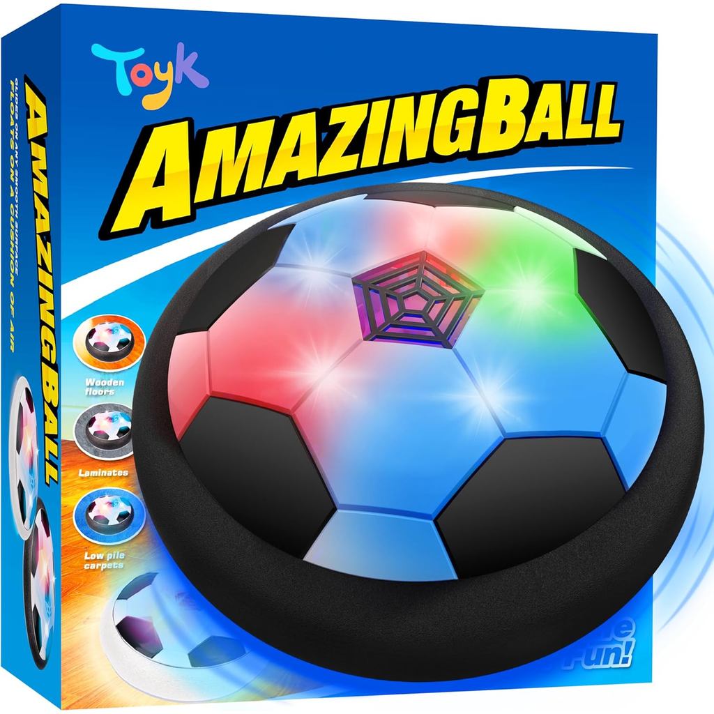 Toyk Boy Toys-LED Bóng tập luyện khí động học bóng đá trong nhà Bóng đá ngoài trời-3 đến 12 tuổi Quà