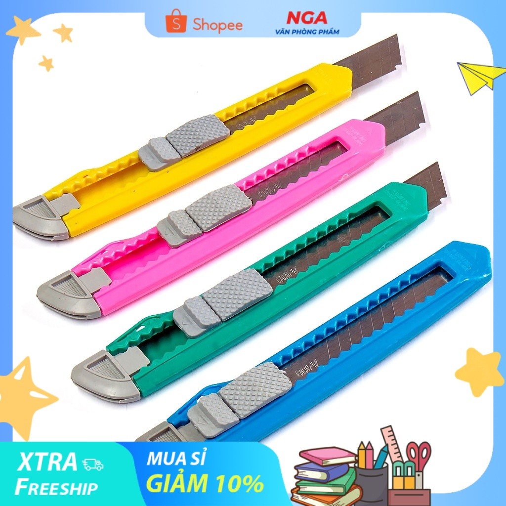 [MUA SỈ GIẢM 10%] [COMBO 3 CÂY] Dao rọc giấy văn phòng L803, lớn
