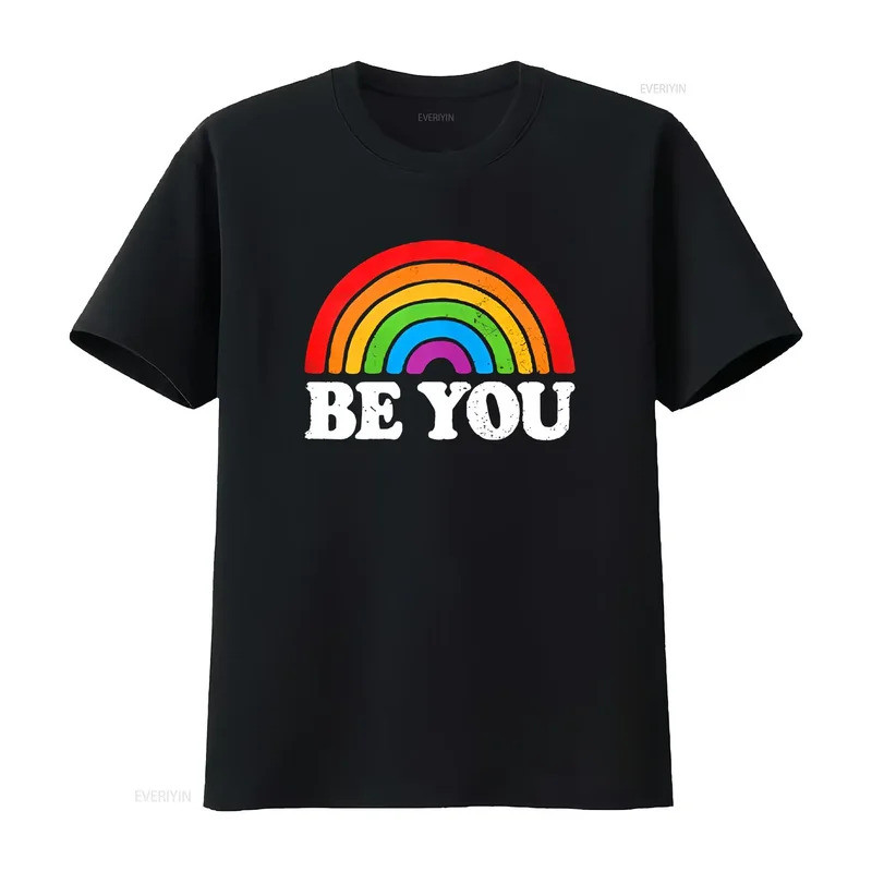 LGBTQ Be You Gay Pride LGBT Ally Rainbow Flag Retro Vintage Áo