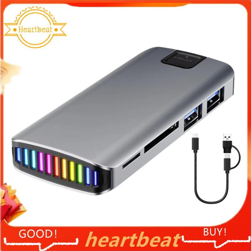 Đế mở rộng M.2 SSD Giao thức kép Vỏ ổ cứng 10Gbps NVMe / NGFF HUB Vỏ ổ cứng gắn ngoài