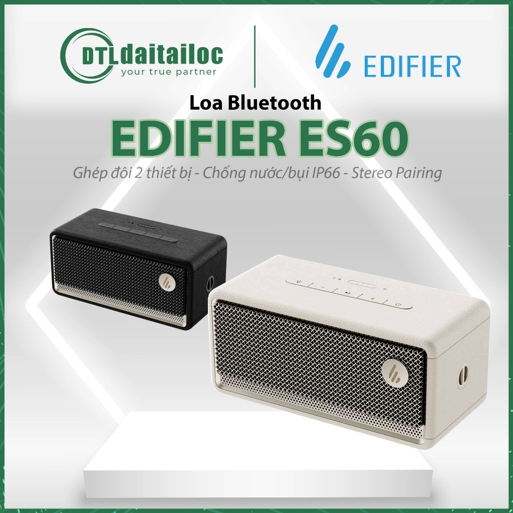 Loa bluetooth không dây EDIFIER ES60 Irovy / Black | Chính Hãng | Bảo hành 12 tháng