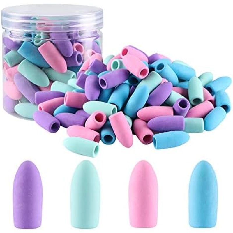 Pencil Erasers, Pencil Eraser Toppers, Cap Erasers, Pencil Top Erasers for Kids, Pencil Top Erasers 