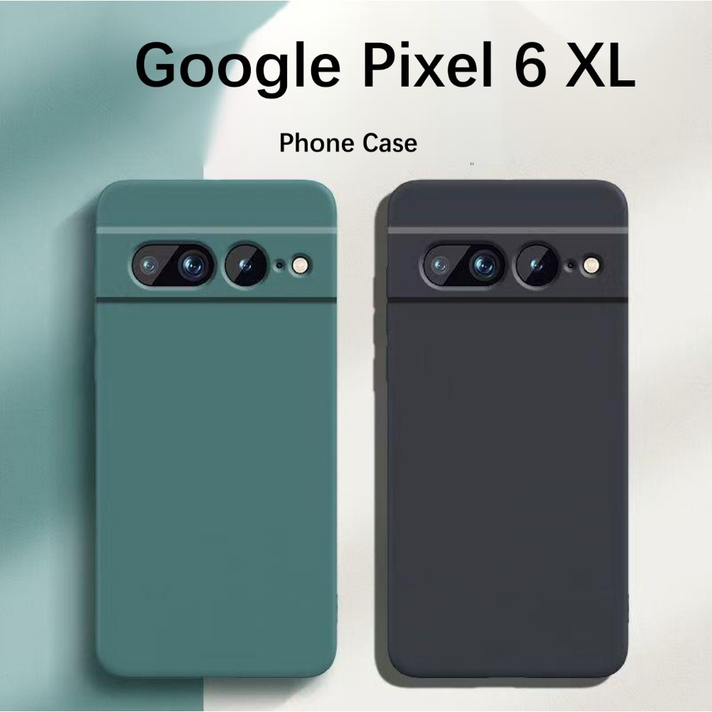 [Giảm giá] Dành cho Ốp lưng Google Pixel 6 XL Chống rơi Silicon Full Case Vỏ điện thoại màu trơn cổ 