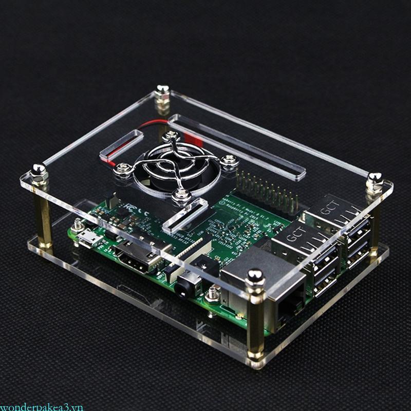 Cụm wonderpakea3 cho vỏ tản nhiệt cho 3 Model B + Pi 3 B Pi 2