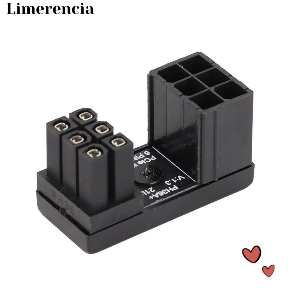 LIMERENCIA 2 Chiếc 6 Pin Nữ Đến 6pin Nam Adapter, 180 Độ Hàn Chắc Chắn Card Đồ Họa Adapter, Bền PH36