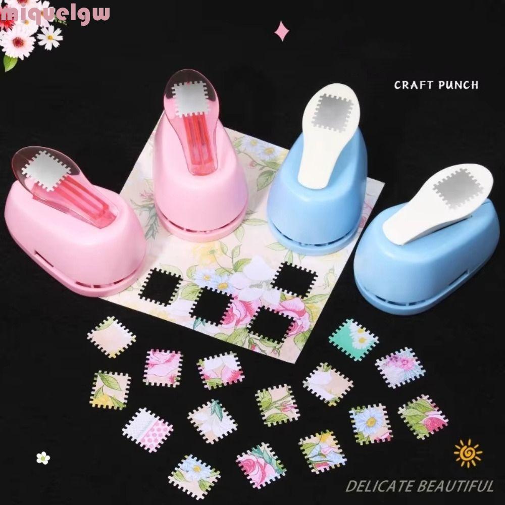 MIQUEL Stamp Border Punch, Stamp Shape Cut Craft Embossing Machine, Văn phòng phẩm Puncher Maker Hol