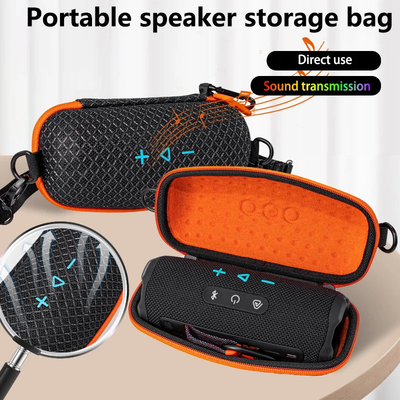 ZOPRORE Túi đựng du lịch ngoài trời cứng ZOPRORE cho loa JBL FLIP 7 Hộp thấm âm thanh cho loa JBL Fl