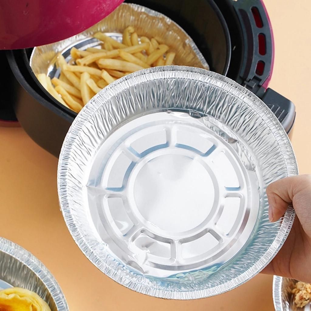 Khay Giấy Bạc 22cm Lót Nồi Chiên Không Dầu, Lò Nướng - Khuôn Đĩa Nhôm Đựng Thức Ăn, Thược Phẩm Nướng | BigBuy360 - bigbuy360.vn