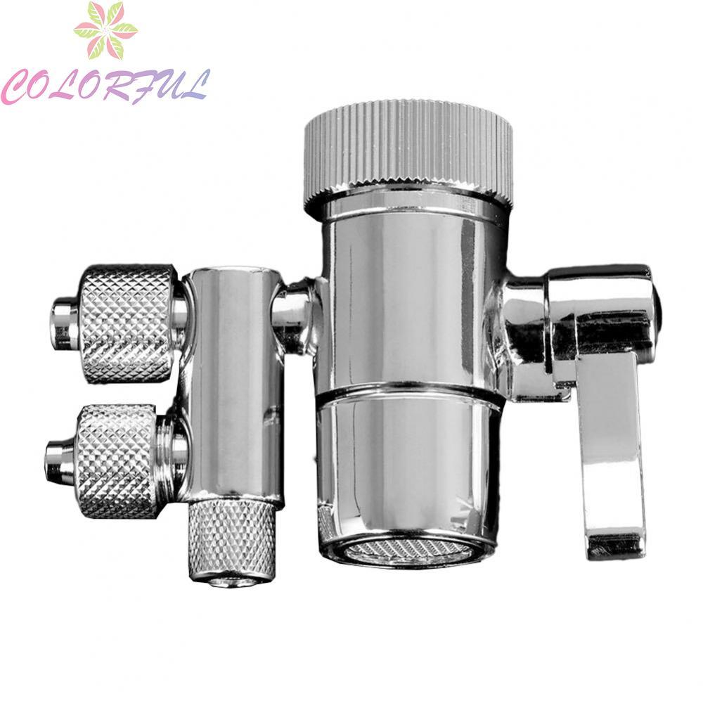 Durable Chrome Plated Brass Diverter Valve for eSpring Amway Faucet Filter 2 Way