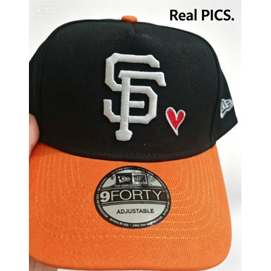 San Francisco Giants 'Team Color Hearts' 9FORTY A-Frame Snapback - Có thể điều chỉnh, chống nắng ngo