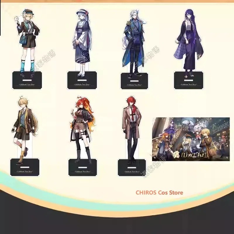 Standee Genshin Impact mô hình mica nhân vật Mavuika Diluc Neuvillette Lumine Ayaka Raiden Shogun tr