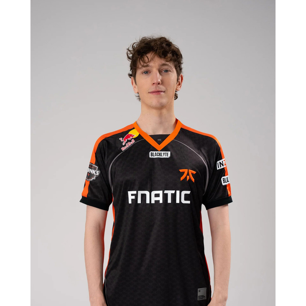 Áo thun nam FNATIC 2026 Đồng phục Jersey VALORANT Masters Thể thao điện tử Cổ chữ V thoáng khí Nhẹ t
