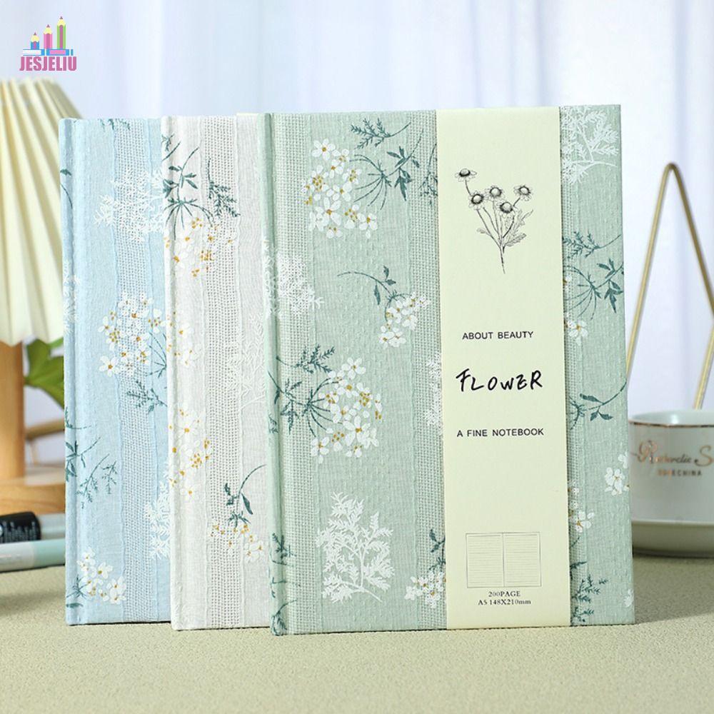 Sổ tay JESJELIU A5, Bìa vải Sổ tay vải A5 sành điệu, Trường học Notepad in nhiều mục đích dày đáng y