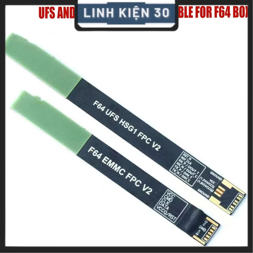 Bộ 2 cáp F64 UFS HSG1 V2 và F64 EMMC V2 cho box F64 kết nối máy không cần độ đế