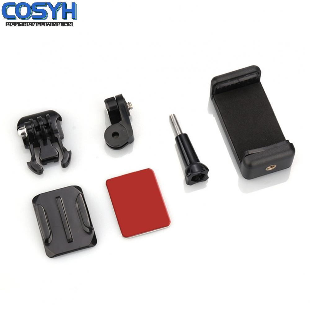 <cosyh>Helmet Camera Mount ABS Material Flat And Curved Types Motorcycle Riding