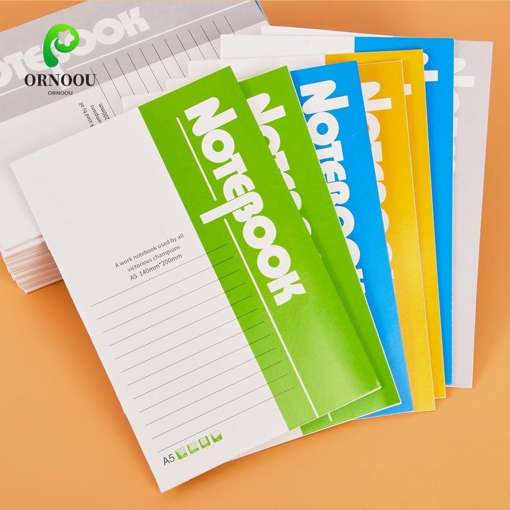 ORNOOU Notepad, Nhật ký Book Planner A5 Notebook, Notepad Soft Cover Dày Lót Bìa cứng Đồ dùng học tậ
