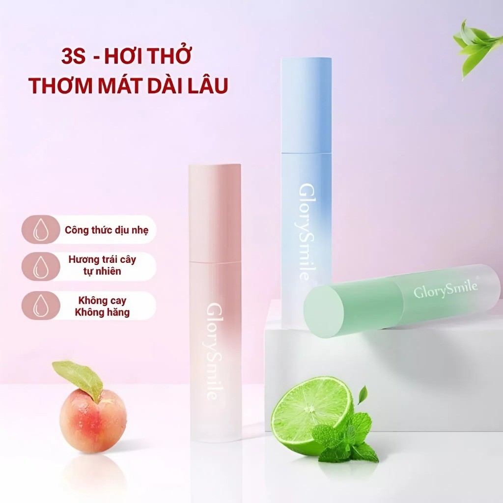 Xịt Thơm Miệng Glory Smile - Khử Mùi Tức Thì, Ngừa Vi Khuẩn, Tự Tin Giao Tiếp