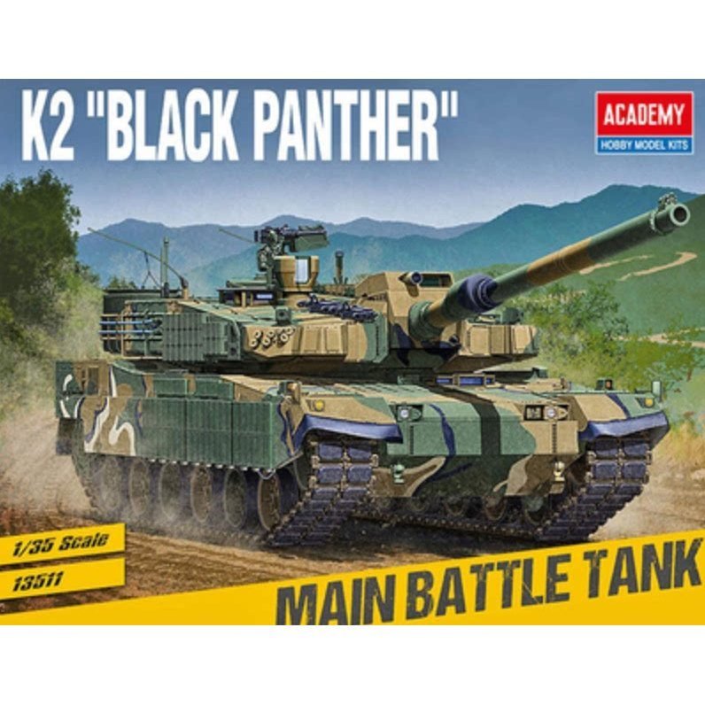 Luqiu Model Aidemei 1 / 35 Xe tăng lắp ráp 13511 Hàn Quốc K2 Panther Master Battle Tank