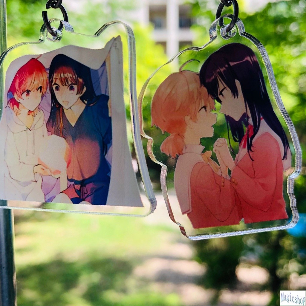 Móc Khóa Mica Keychain Bloom Into You Nanami Touko Koito Yuu Dễ Thương phụ kiện trang trí quà tặng