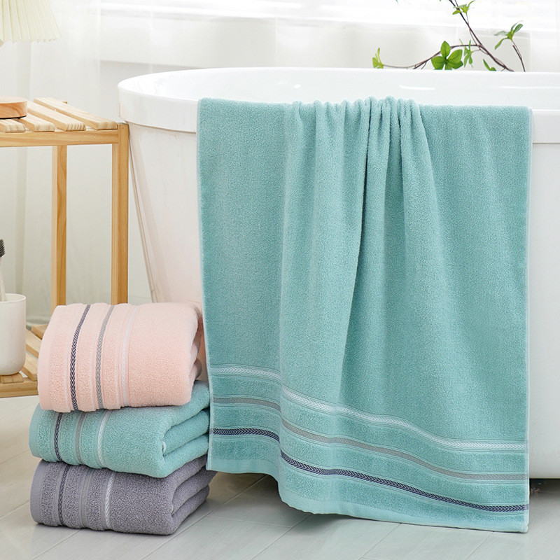 Popular~Pure cotton bath towel for bathing, household use, all-cotton large bath towel, hotel promot