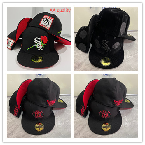 Mũ Snapback trắng hình hoạt hình, phong cách hip-hop 59FIFTY, kích cỡ điều chỉnh được - thời trang d