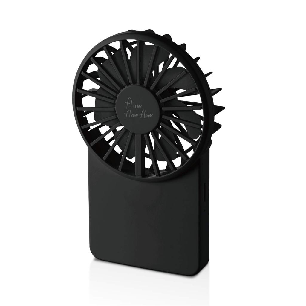 Quạt Cầm Tay Elecom USB Sạc Lại FAN-U202BK Kèm Dây Đeo Cổ/ Elecom USB Handheld Fan FAN-U202BK/ Direc