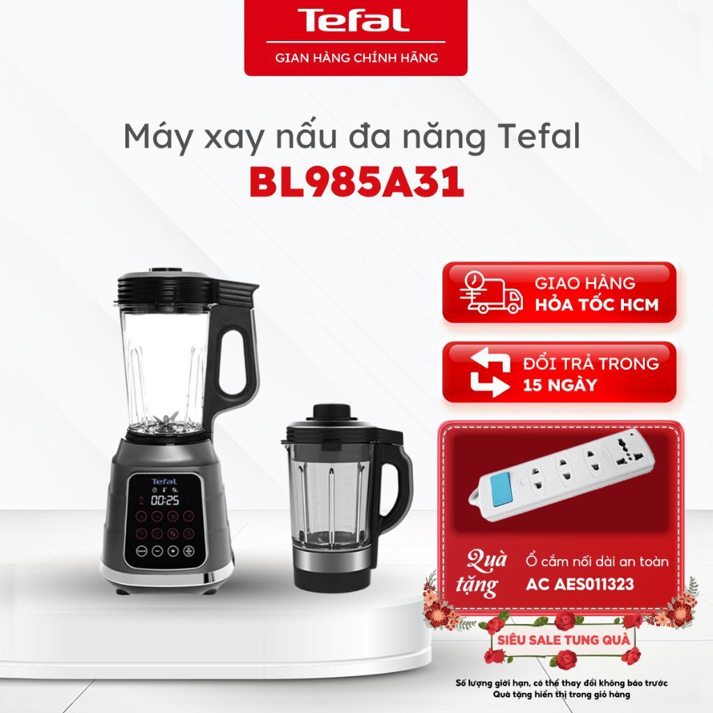 Máy làm sữa đa năng Tefal Ultrablend Boost BL985A31,1300W, xay sinh tố nóng lạnh,2 cối | BH 24 tháng