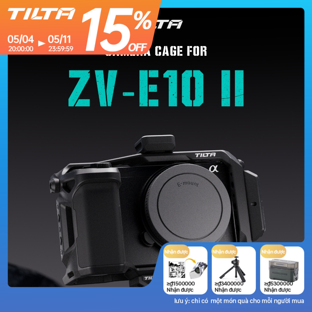Tilta Sony ZV-E10 II Full Camera Lồng Cho Máy Ảnh Sony Chụp Khung Bảo Vệ Mở Rộng Phụ Kiện DSLR Giàn 