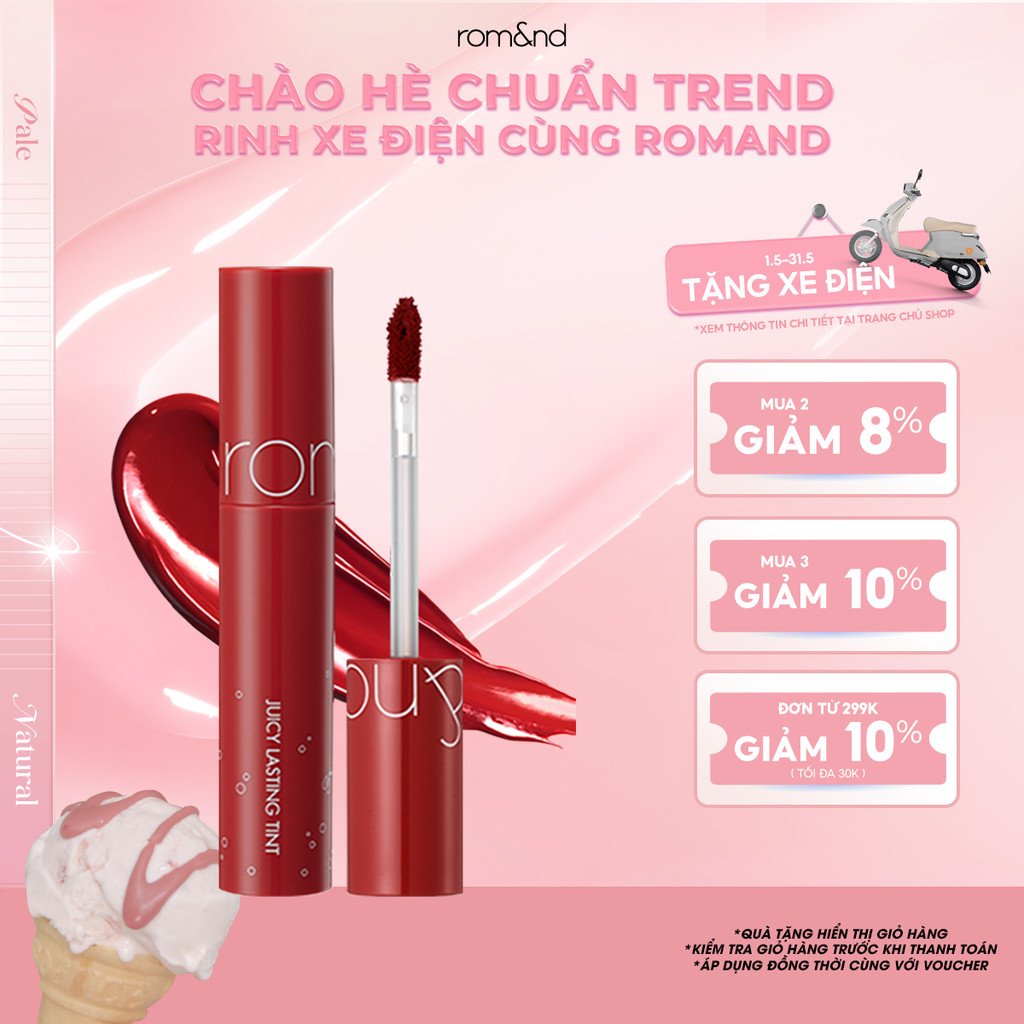 [Rom&nd] [Màu 14-17] Son Tint lì ngọt ngào Hàn Quốc Romand Juicy Lasting Tint 5.5g