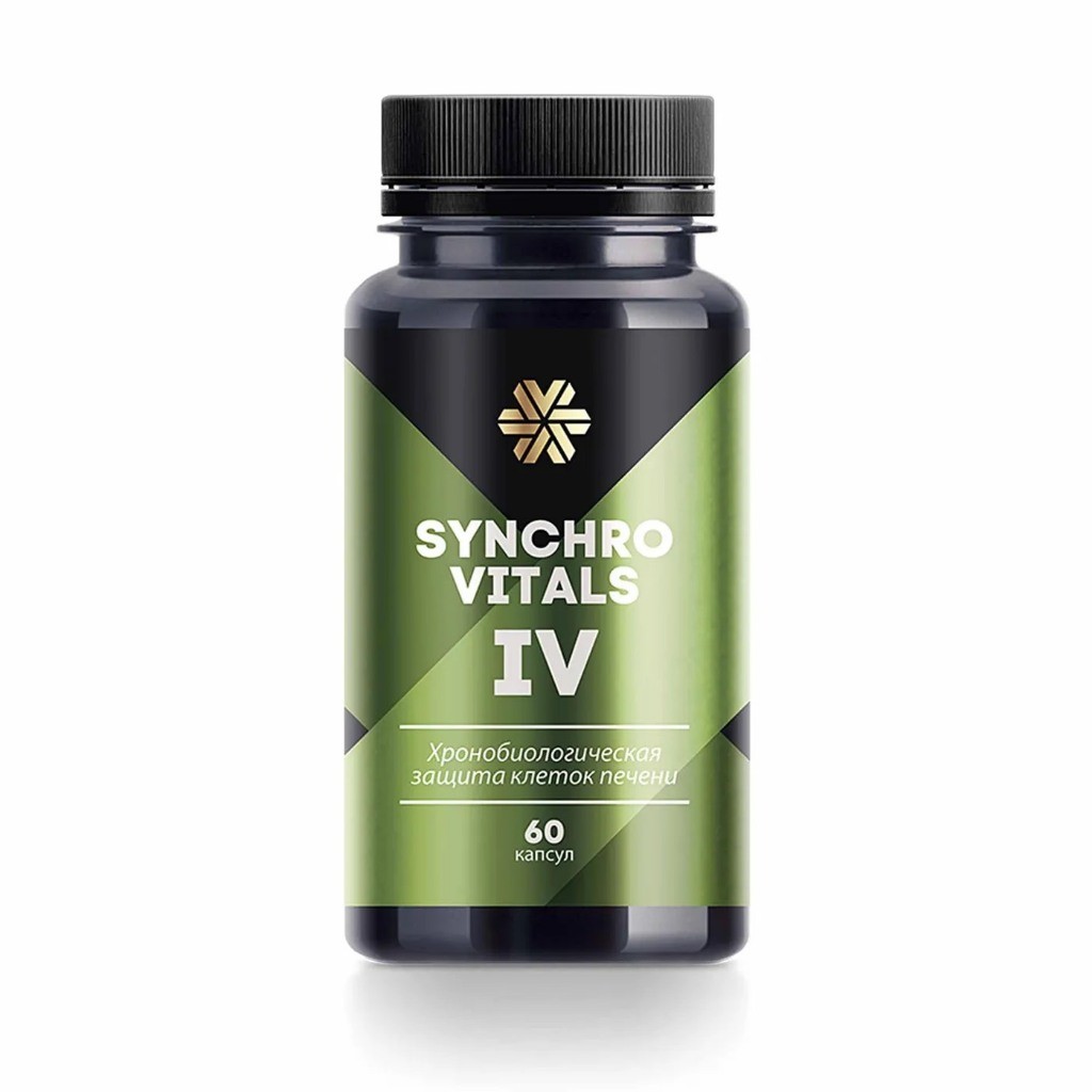 Thực phẩm Siberian Wellness Synchrovitals IV, Hỗ trợ bảo vệ chức năng gan khỏe mạnh, chai 60 viên