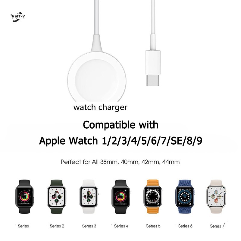 Bộ sạc đồng hồ USB-C cho iWatch Series 9 8 7SE 6 5 4 3 2 1
