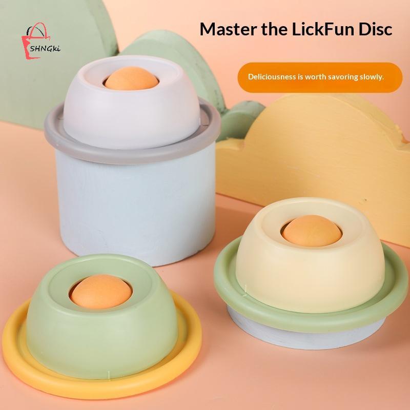 SHNGki Pet Li Mat Sữa Chua Liing Tấm Ăn Chậm Cho Chó Mèo - Bát Sna Tương Tác Thúc Đẩy Sức Khỏe Nha K